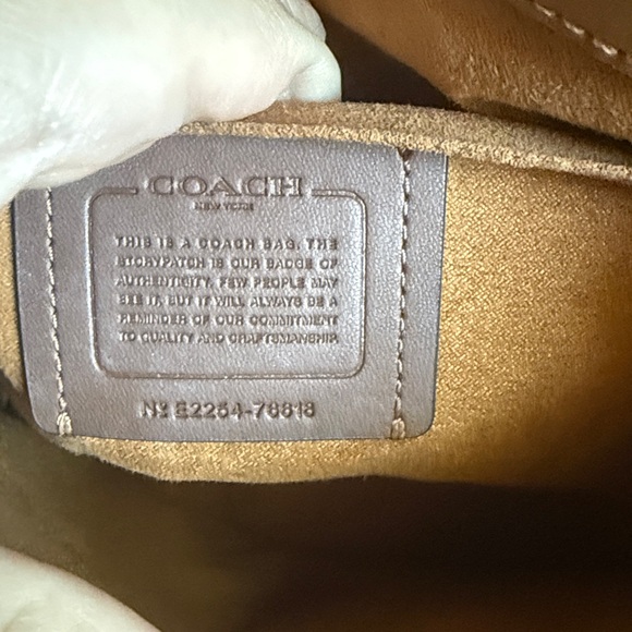 Burgundy Coach Tilly Top Handle Leather Satchel F76618 - Picture 8 of 12